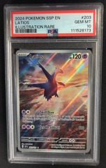 Latios 203/191 PSA 10 GEM MINT Surging Sparks Pokemon Graded Card